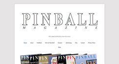 Desktop Screenshot of pinball-magazine.com