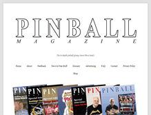 Tablet Screenshot of pinball-magazine.com